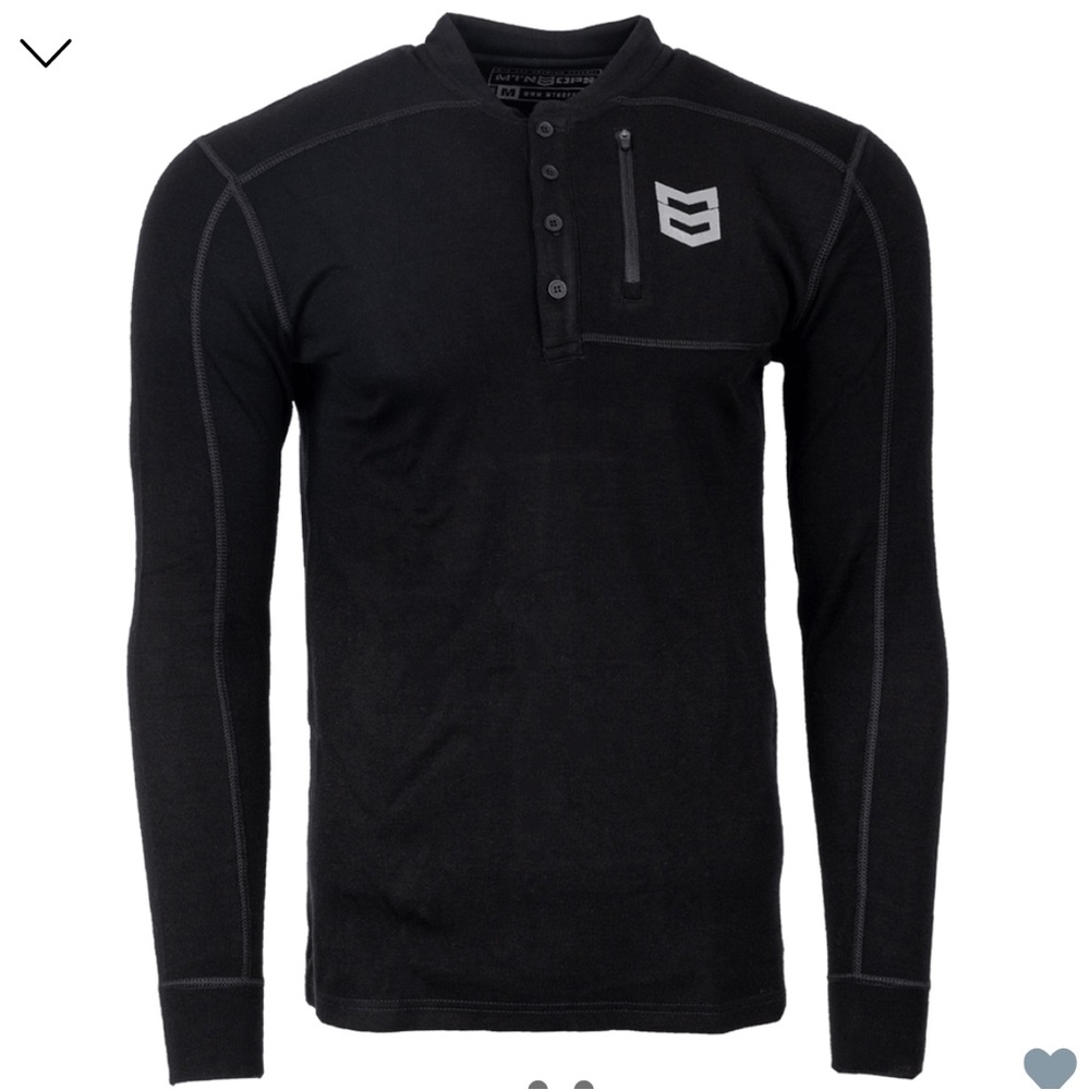 MTN OPS Battleground Merino Henley 400G NWT XL